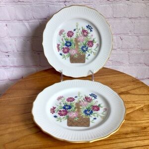 Vintage RFB for Tastesetter Golden Bouquet Plates - Set of 2